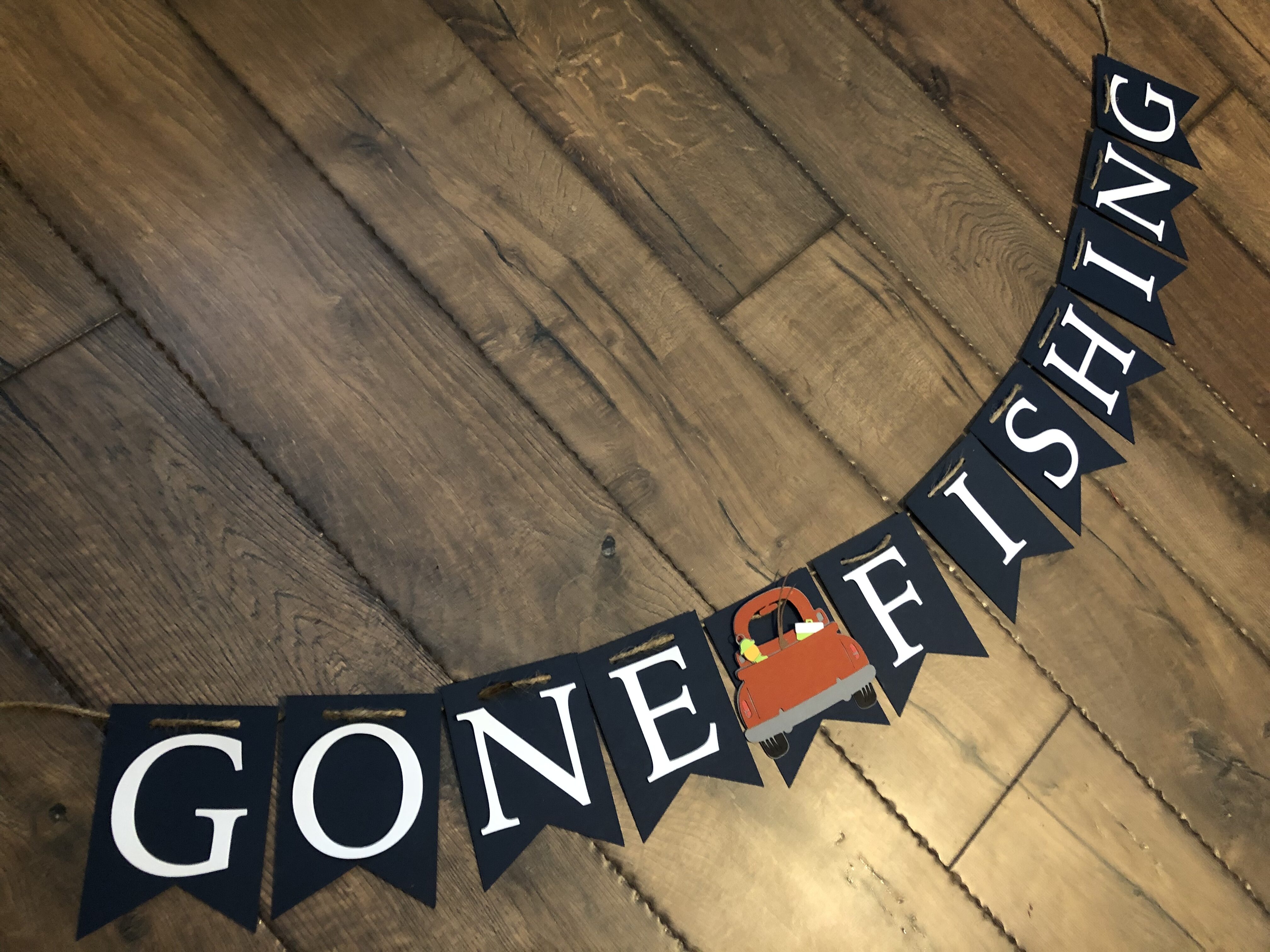 Gone Fishing Banner – Savor Each Second